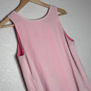 Bobeau Large Pink Tank Top with Lighter Pink Sheer on Top